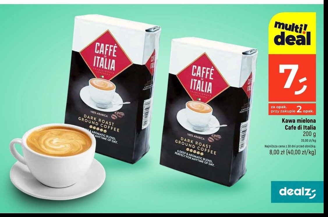 Kawa CAFFE DI ITALIA DARK ROAST promocja