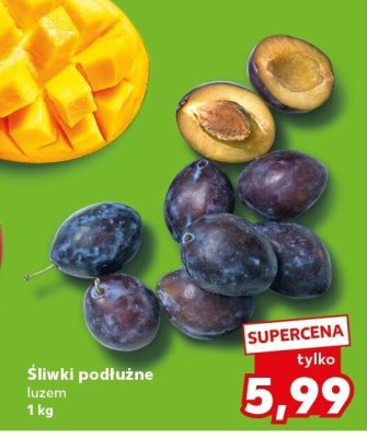 Śliwki podłużne luzem 1 kg promocja w Kaufland
