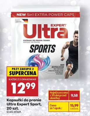 Kapsułki do prania Ultra Expert Sport 20 szt. promocja w Biedronka