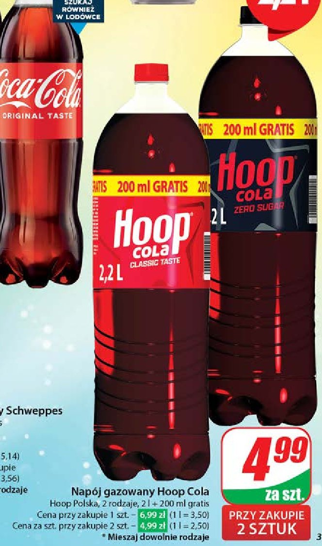 Napoj Hoop cola promocja