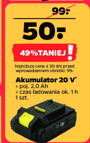 Akumulator 20v 2.0ah Techliner promocja