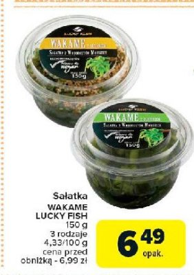 Sałatka wakame z ogórkiem Lucky fish promocja