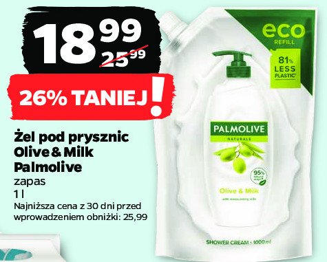 Mydło milk & olive zapas Palmolive naturals promocja