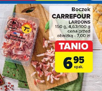 Boczek lardons Carrefour targ świeżości promocja