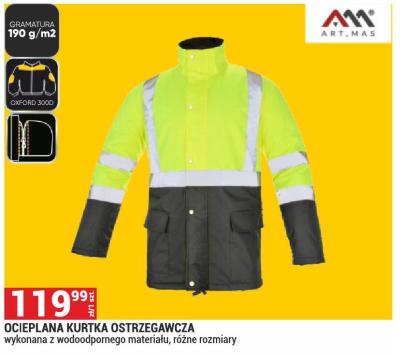 OCIEPLANA KURTKA OSTRZEGAWCZA promocja w Merkury Market