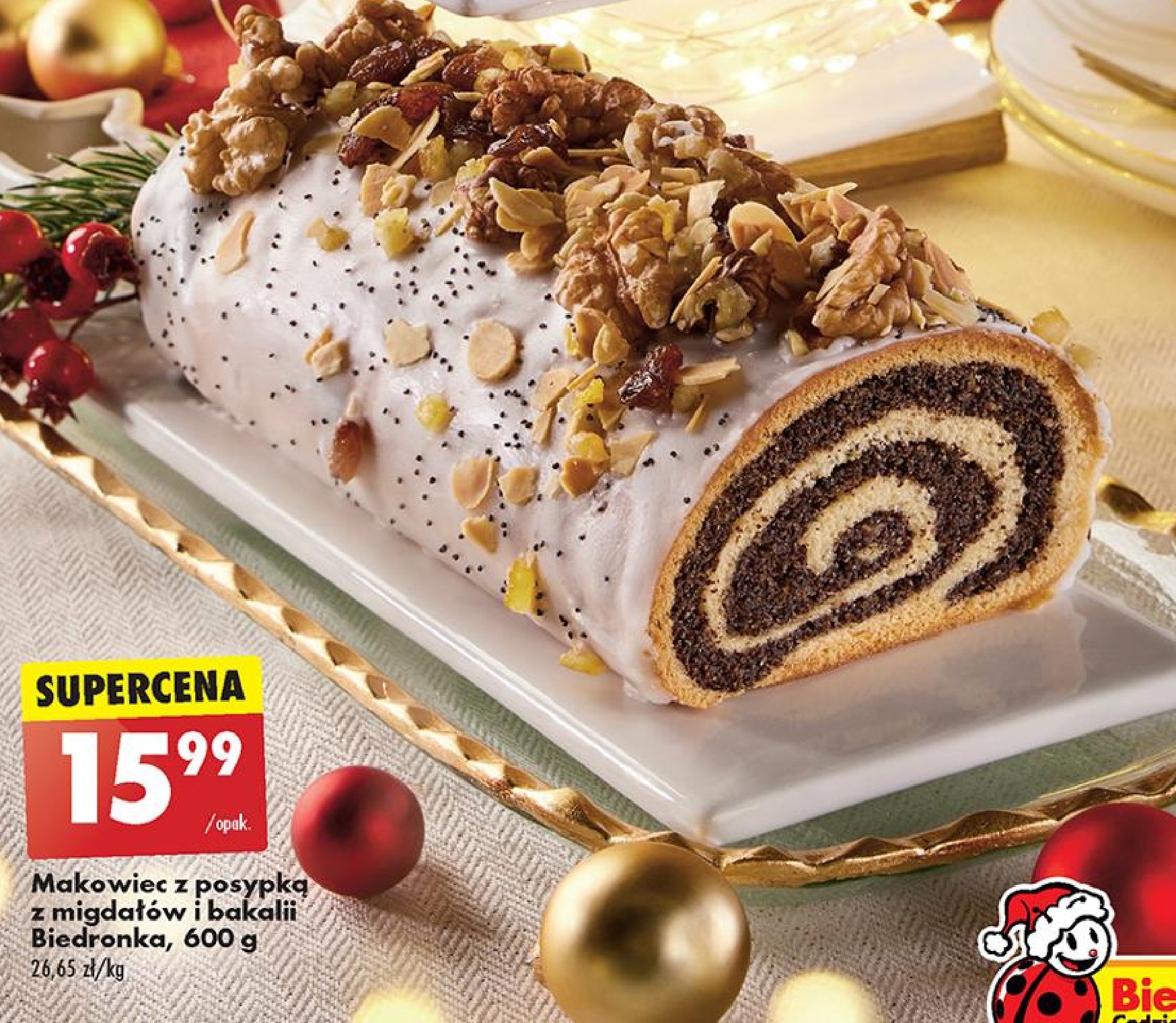 Makowiec z bakaliami Biedronka promocja