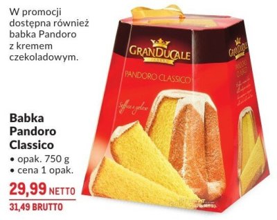 Babka Pandoro Classico promocja w Makro