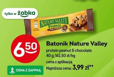Baton Nature Valley protein peanut & chocolate 40 g promocja w Żabka