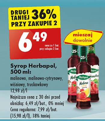 Syrop truskawkowy Herbapol promocja