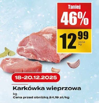 Karkówka wieprzowa promocja w Supeco