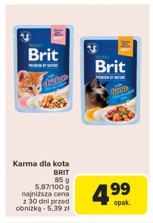 Karma dla kota chicken BRIT PREMIUM AND NATURE promocja