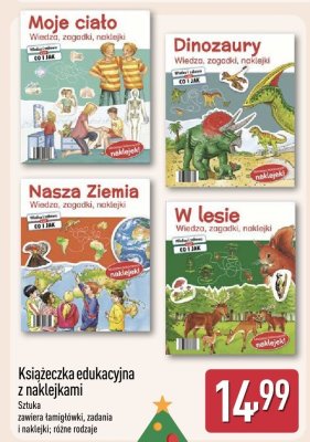 Książeczka edukacyjna z naklejkami promocja w Aldi