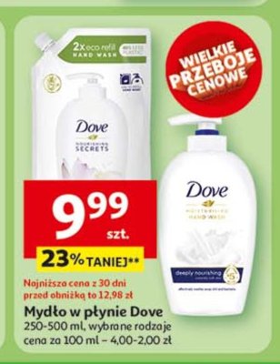Myd艂o w p艂ynie glowing ritual Dove nourishing secrets promocja