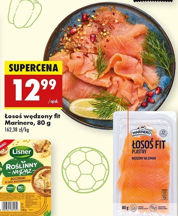 Łosoś wędzony fit Marinero promocja w Biedronka