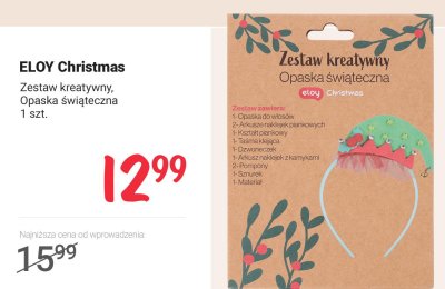 Zestaw kreatywny Opaska świąteczna promocja w Rossmann