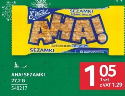 Sezamki Aha! 27.2 g promocja w Selgros
