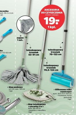 Akcesoria do czyszczenia - Mop paskowy z wiadrem promocja w Netto