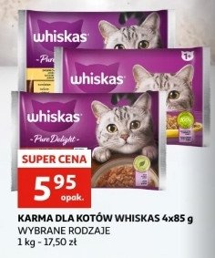 Karma dla kota soczyste kąski Whiskas pure delights promocja