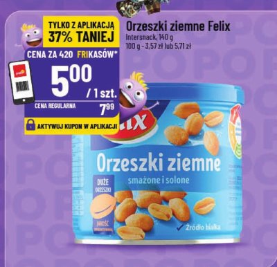 Orzechy ziemne Felix smażone i solone promocja w POLOmarket