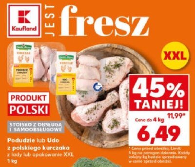 Podudzie lub udo z polskiego kurczaka  promocja w Kaufland