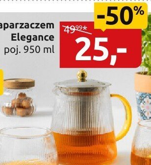 Dzbanek z zaparzaczem Elegance 950 ml promocja w Black Red White