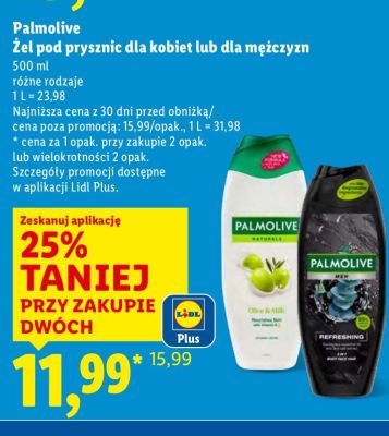 Żel pod prysznic dla mężczyzn promocja w Lidl