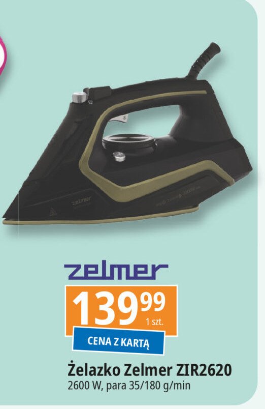 Żelazko zir2620 Zelmer promocja w Leclerc