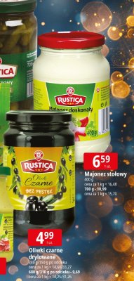 Oliwki czarne drylowane Rustica promocja w Leclerc