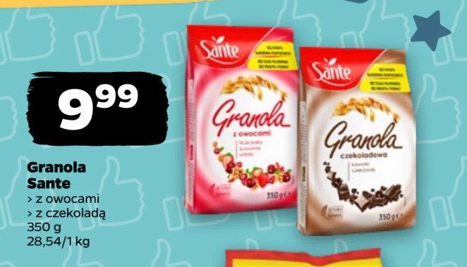 Granola owocowa Sante granola promocja