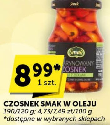Czosnek Smak w oleju promocja w Groszek