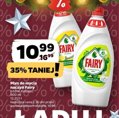 Płyn do mycia naczyń Fairy promocja w Netto