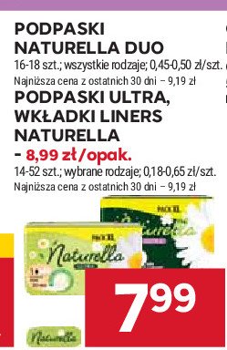 Wkładki higieniczne camomile normal Naturella liners promocja