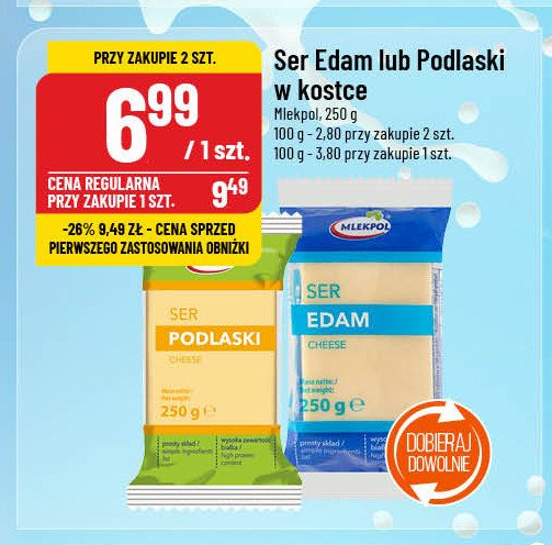 Ser edam Mlekpol promocja