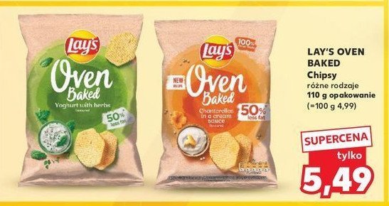 Chipsy Lay's oven baked - kurki w delikatnym sosie promocja