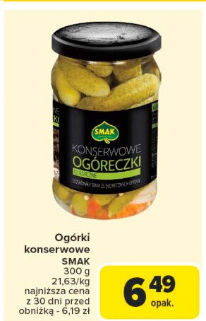 Og贸reczki konserwowe Smak promocja
