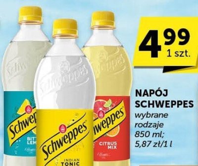 Napój Schweppes wybrane rodzaje promocja w Groszek
