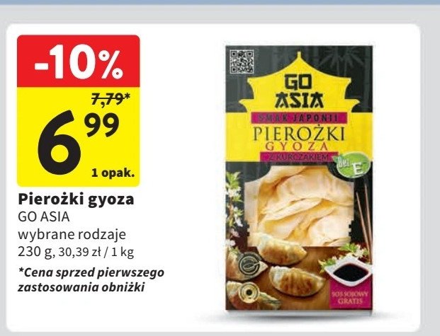 Pierożki gyoza z kurczakiem Go asia promocja