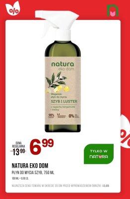 Płyn do mycia szyb EKO DOM  promocja w Drogerie Natura
