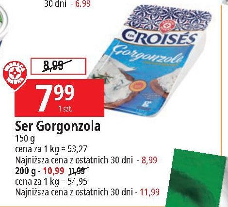 Ser gorgonzola Wiodąca marka croises promocja