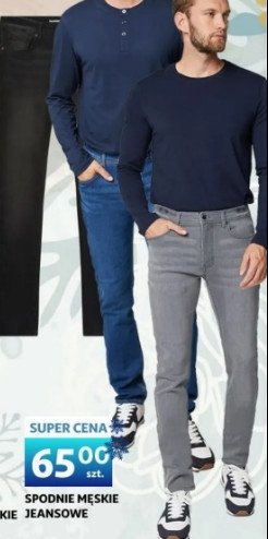Spodnie jeans promocja w Auchan