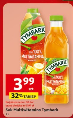 Sok Multiwitamina Tymbark 1 l promocja w Auchan