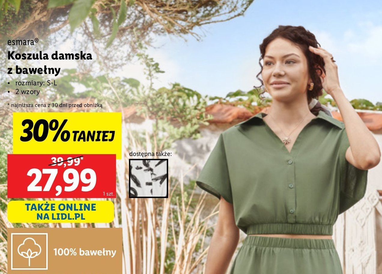 Koszula damska bawełniana Esmara promocja