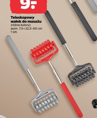 Teleskopowy wałek do masażu (różne kolory) promocja w Netto
