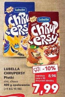 P艂atki czekoladowe Lubella chrupersy promocja