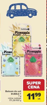 Balsam do ust Bubble T różne rodzaje promocja w Carrefour