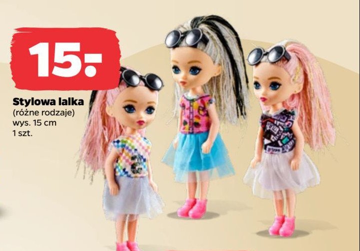 Lalka stylowa 15 cm promocja w Netto