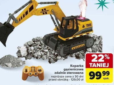 Koparka gąsienicowa zdalnie sterowana promocja w Carrefour