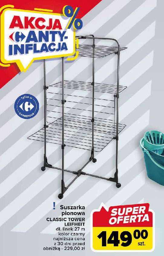 Suszarka stoj膮ca tower 190 Leifheit promocja