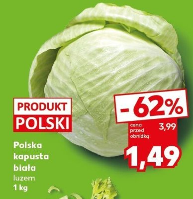 Kapusta biała luzem promocja w Kaufland