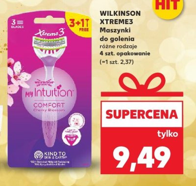 Maszynki do golenia Xtreme3 My Intuition 4 szt. promocja w Kaufland